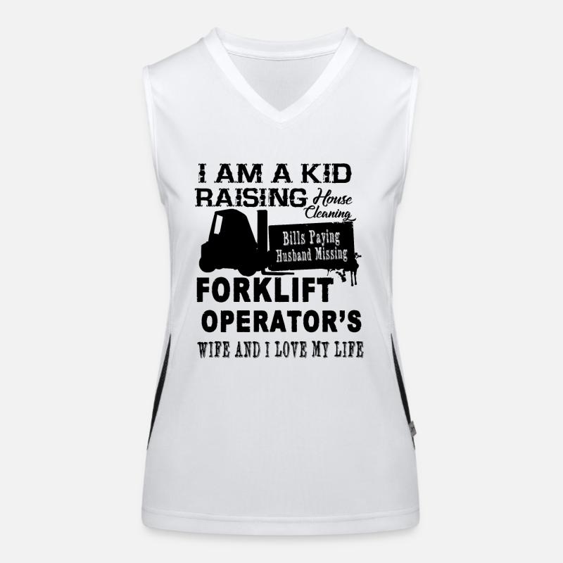 Forklift Operator Wife Women's Functional Contrast Tank Top