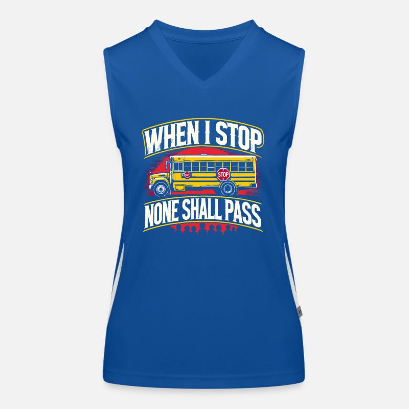 Wenn ich anhalte, wird niemand vorbeikommen Funktionelles Kontrast-Tank Top für Frauen
