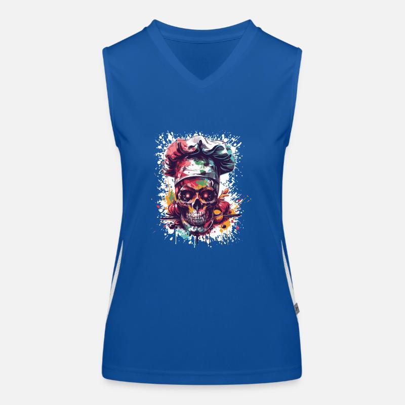 Crâne de chef Débardeur respirant contrasté Femme