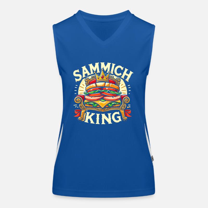 Sammich-König Funktionelles Kontrast-Tank Top für Frauen