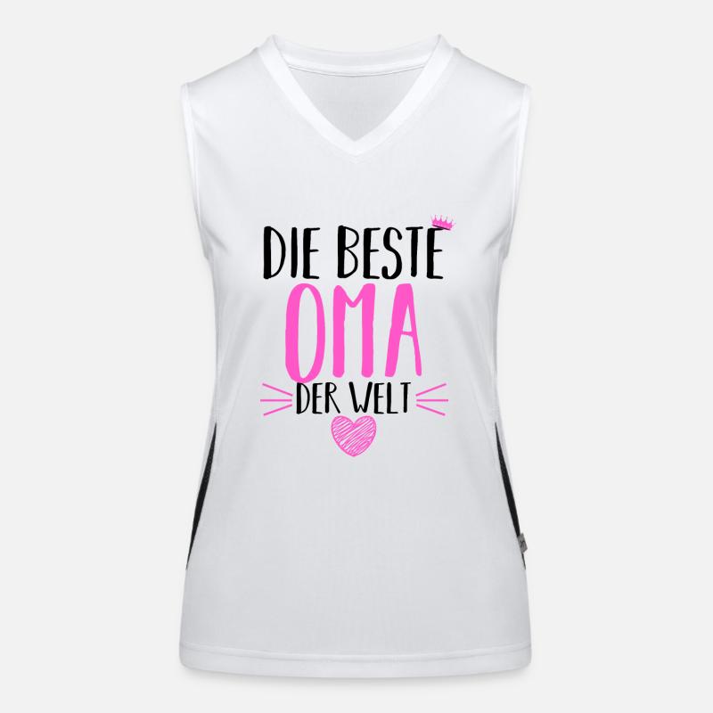 Großmutter Oma Funktionelles Kontrast-Tank Top für Frauen