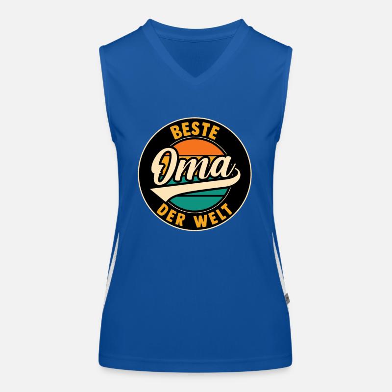 Großmutter Beste Oma Funktionelles Kontrast-Tank Top für Frauen