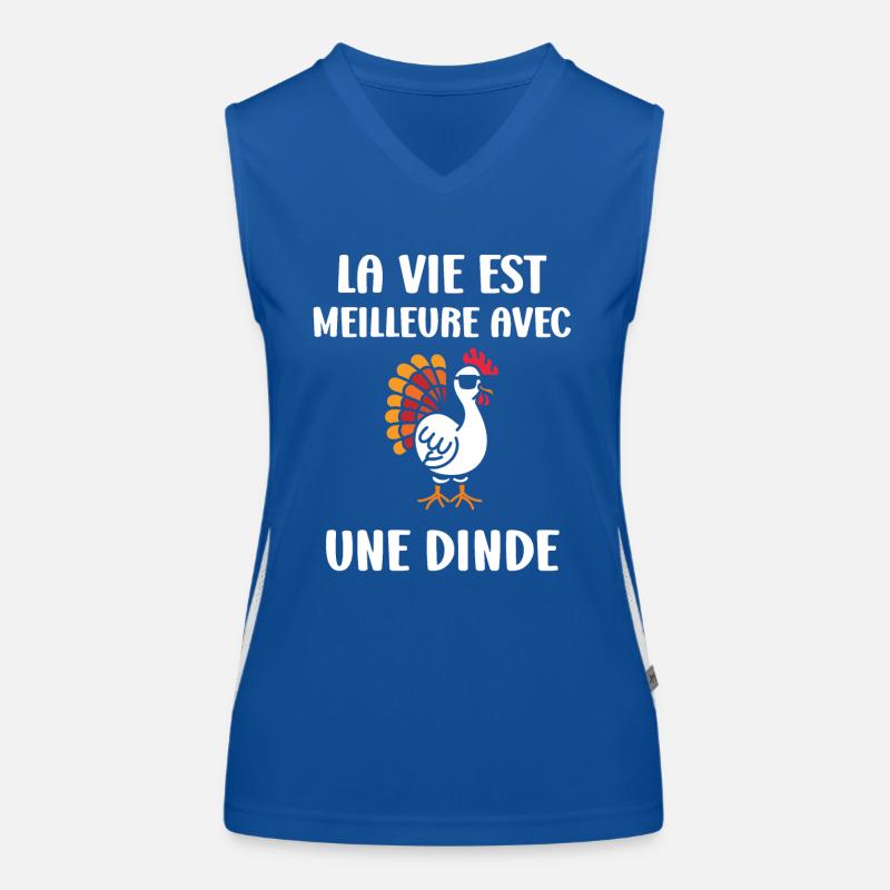 Dinde Débardeur respirant contrasté Femme