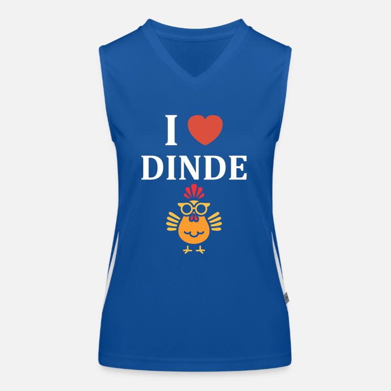 Dinde Débardeur respirant contrasté Femme