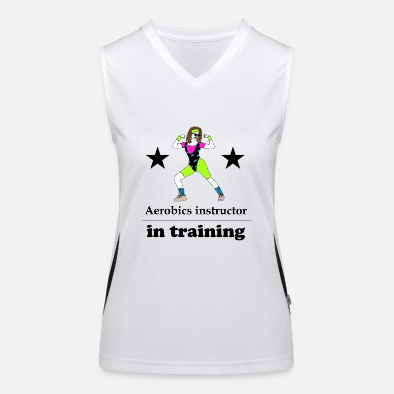 Aerobics instructor in training Women's Functional Contrast Tank Top