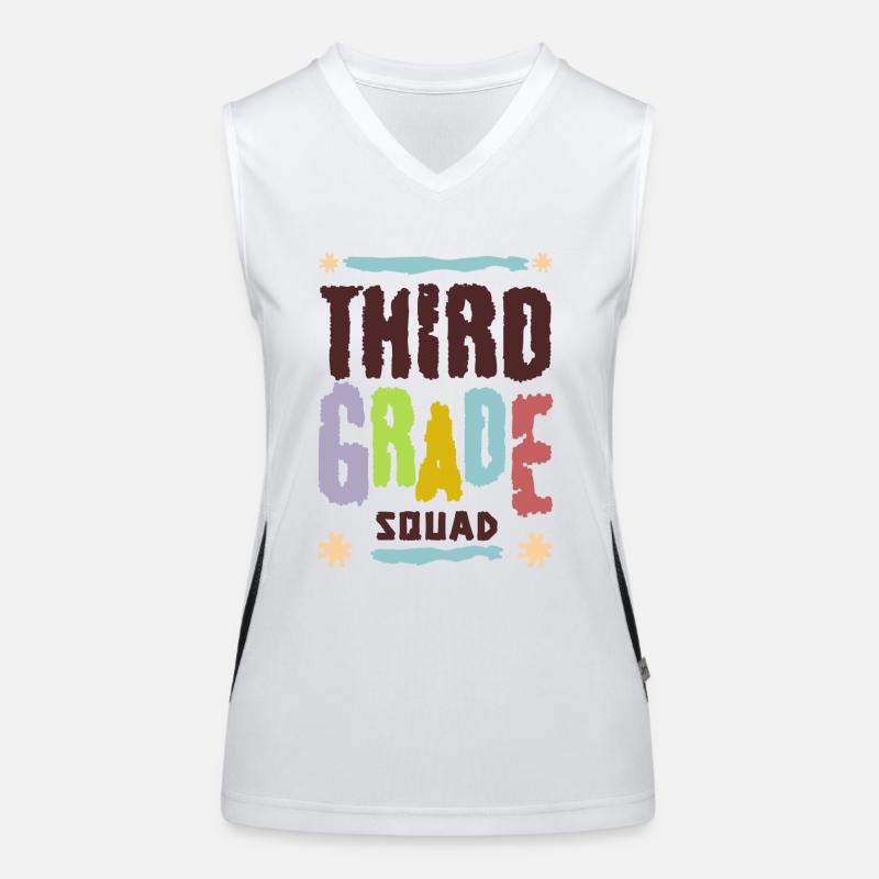 Squad école de troisième année Débardeur respirant contrasté Femme
