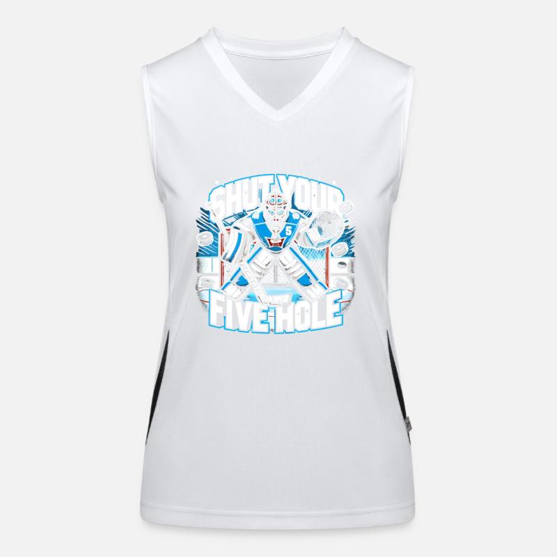 Halt dein Maul! Funktionelles Kontrast-Tank Top für Frauen