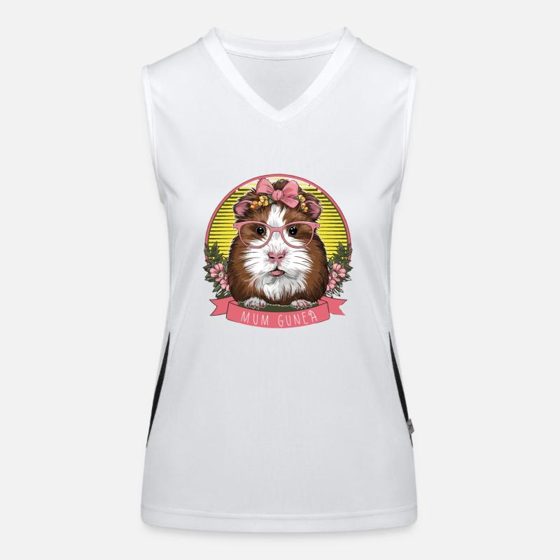 Guinea Pig MOM Funktionelles Kontrast-Tank Top für Frauen