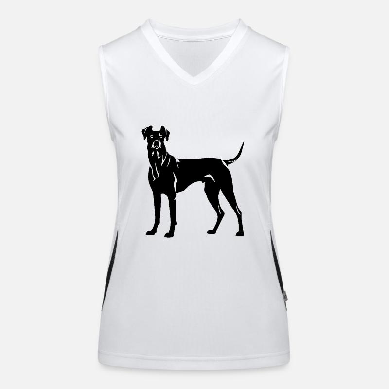 Great Dane Hund Funktionelles Kontrast-Tank Top für Frauen