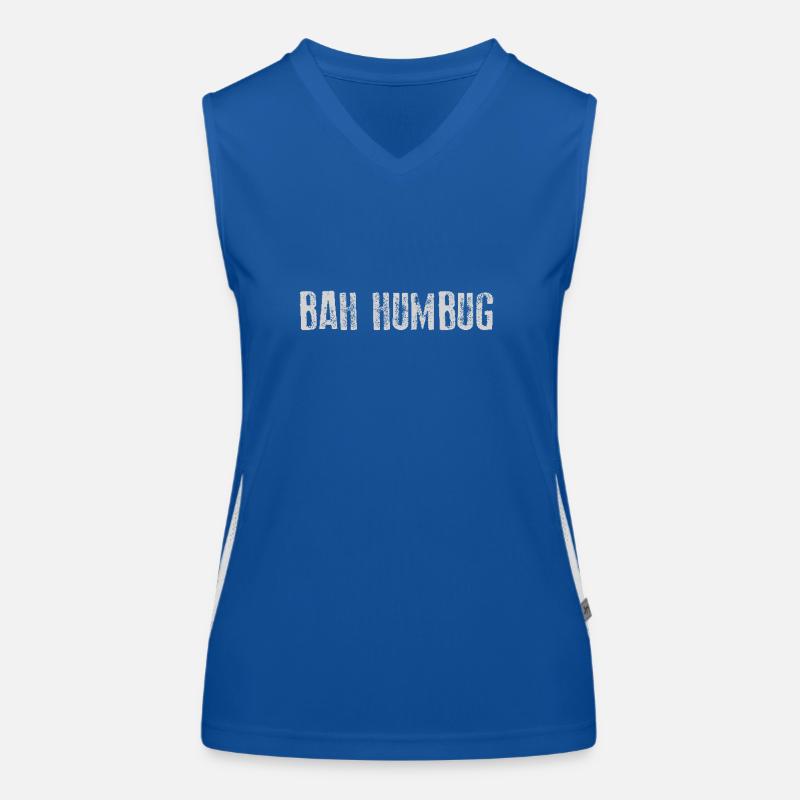 Bah Humbug Funny Apparel Women's Functional Contrast Tank Top