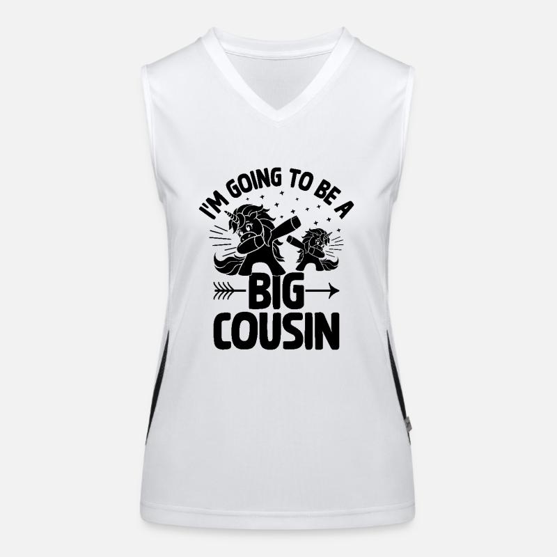 Ich werde eine große Cousine Einhornschwangerschaft sein Funktionelles Kontrast-Tank Top für Frauen