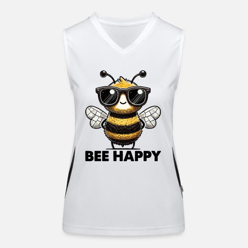 Abeille Abeille Heureuse Débardeur respirant contrasté Femme