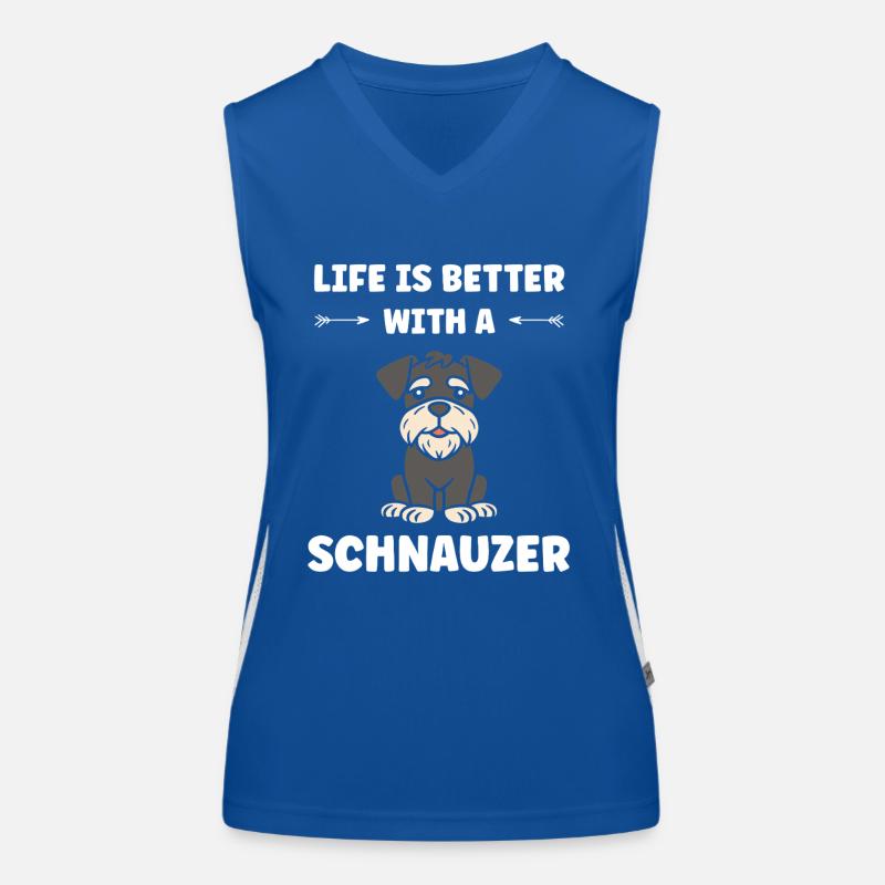 Schnauzer Débardeur respirant contrasté Femme