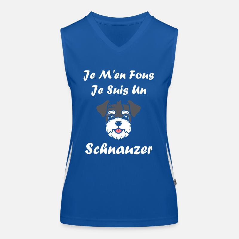 Schnauzer Débardeur respirant contrasté Femme