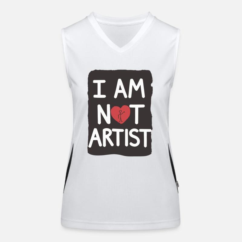KUNST-STATEMENT Funktionelles Kontrast-Tank Top für Frauen