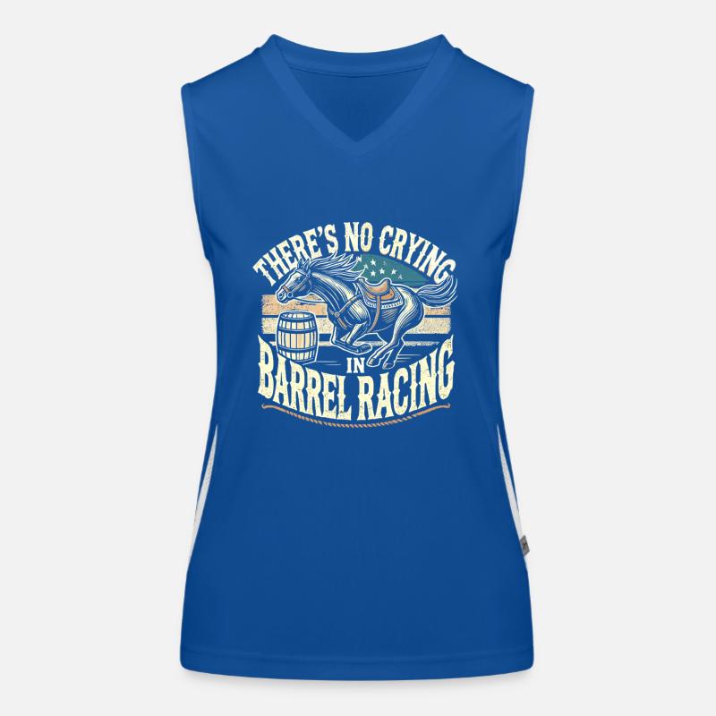 Beim Tonnenrennen wird nicht geweint Funktionelles Kontrast-Tank Top für Frauen