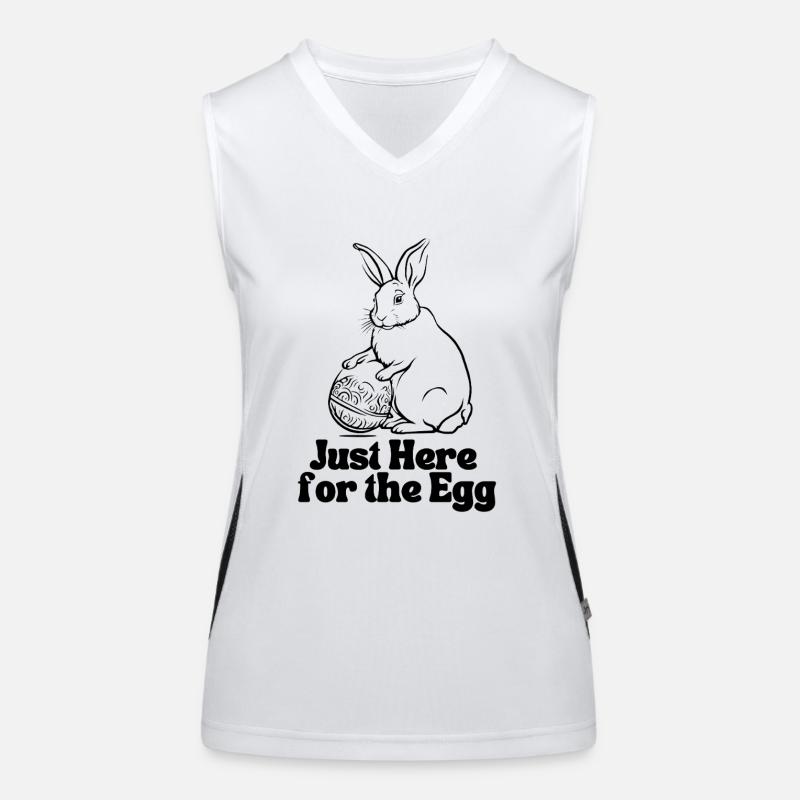 Just Here for the Egg Women's Functional Contrast Tank Top