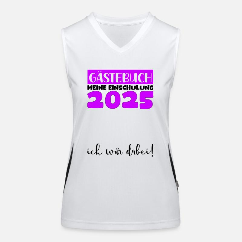 Gästebuch Einschulung 2025 Junge Mädchen Schulkind Funktionelles Kontrast-Tank Top für Frauen