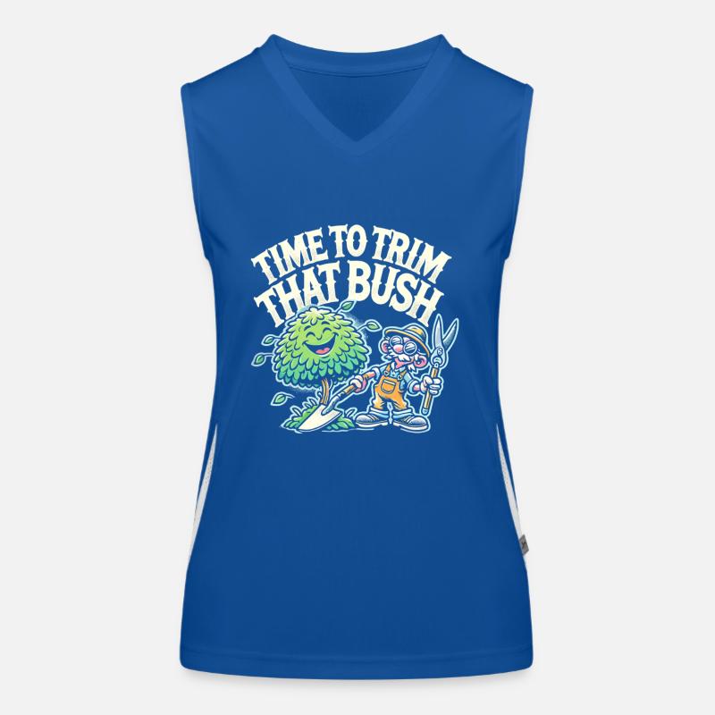 Zeit, den Busch zu stutzen Funktionelles Kontrast-Tank Top für Frauen