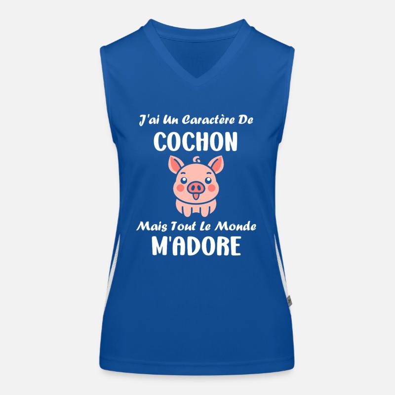 cochon Débardeur respirant contrasté Femme