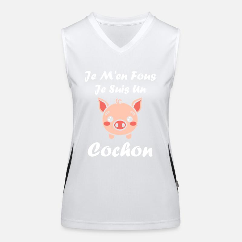 cochon Débardeur respirant contrasté Femme