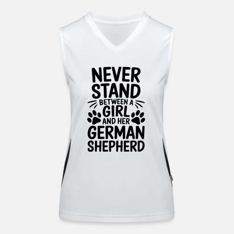Deutscher Schäferhund Spruch Schäferhund Geschenk Funktionelles Kontrast-Tank Top für Frauen