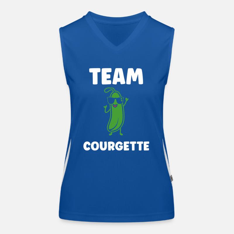 Humour Courgette Débardeur respirant contrasté Femme
