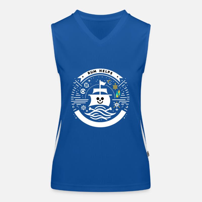 Rum Helps 5 Funktionelles Kontrast-Tank Top für Frauen