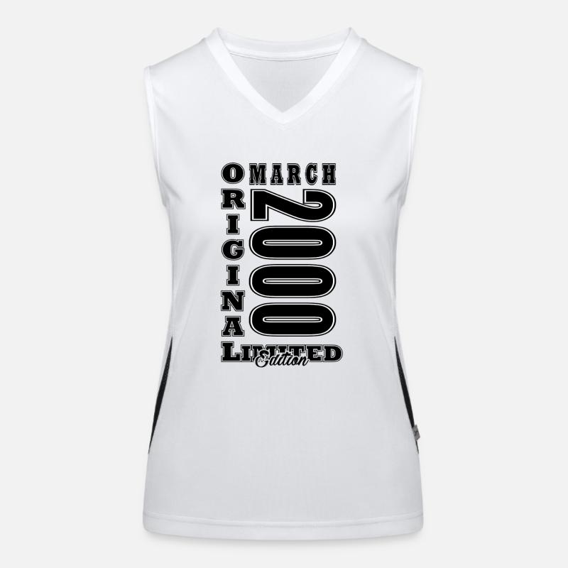 März 2000 Geburtstagsgeschenk. März 2000. März Funktionelles Kontrast-Tank Top für Frauen