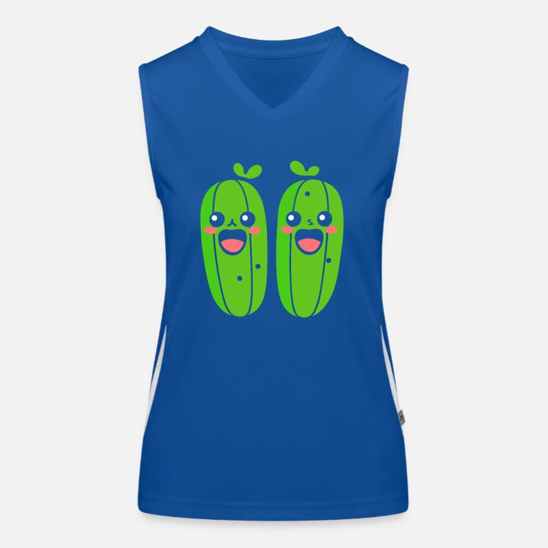 concombre Débardeur respirant contrasté Femme