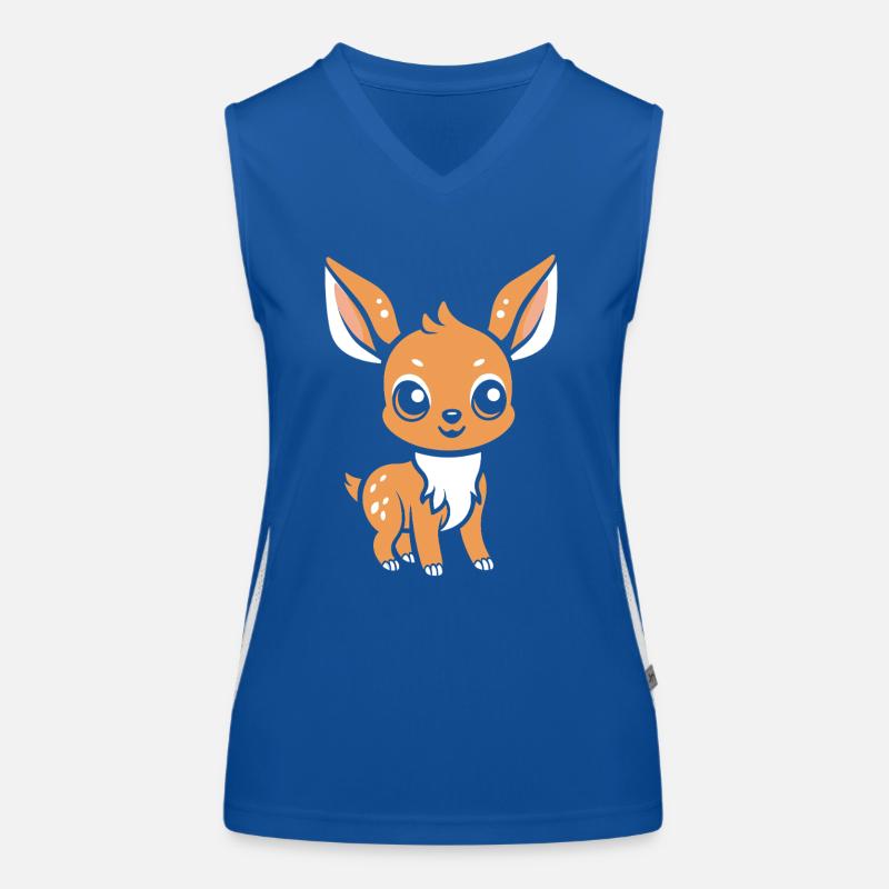 roe deer Women's Functional Contrast Tank Top
