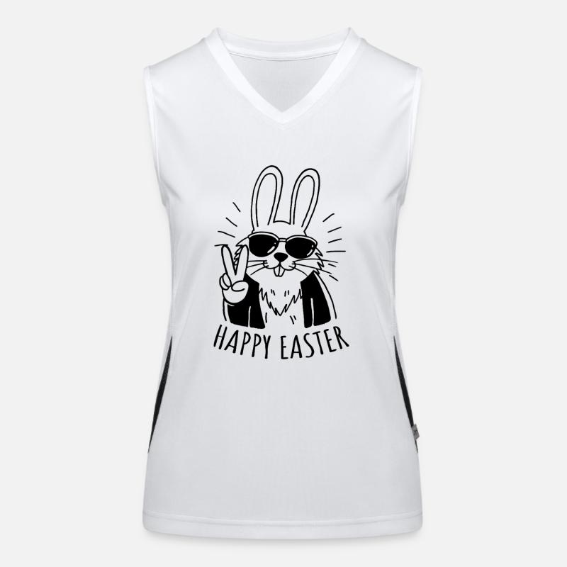 Happy Easter - Easter Bunny - Easter Egg - Gift Women's Functional Contrast Tank Top
