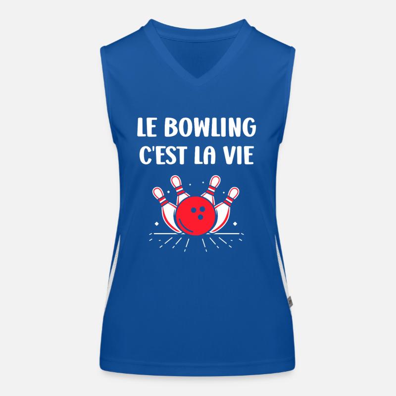 bowling Débardeur respirant contrasté Femme