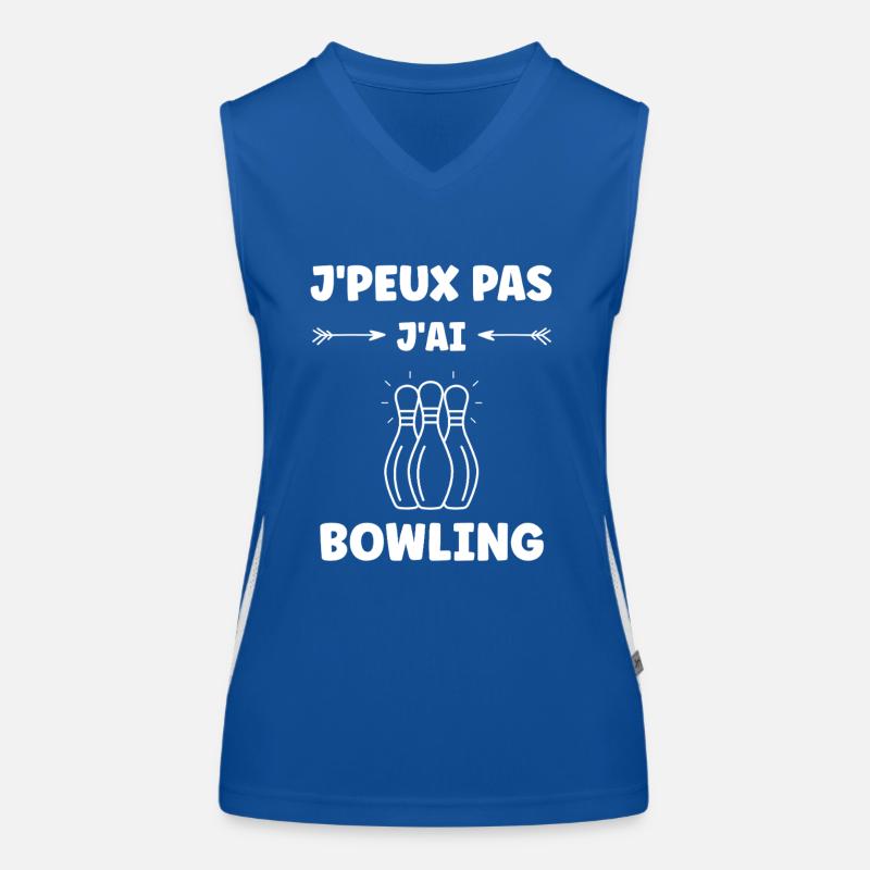 bowling Débardeur respirant contrasté Femme