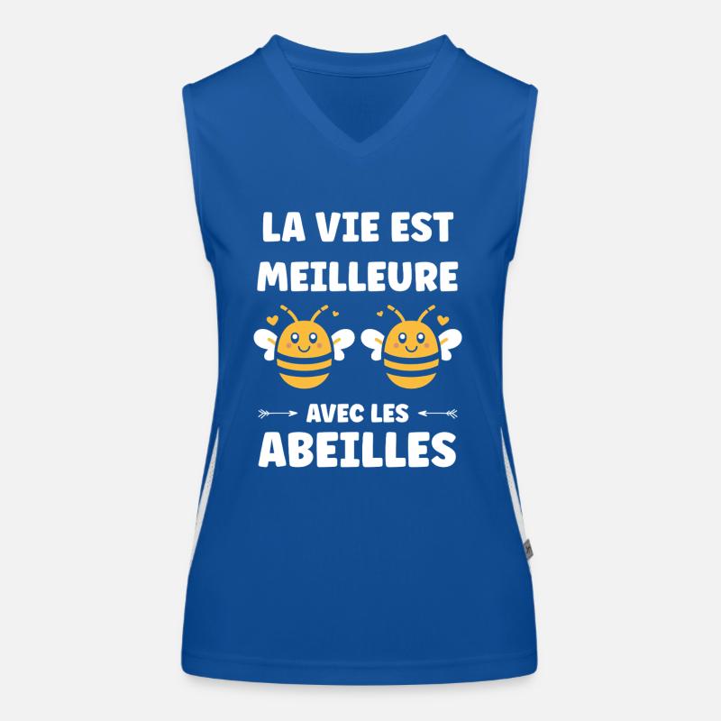 Abeille Débardeur respirant contrasté Femme