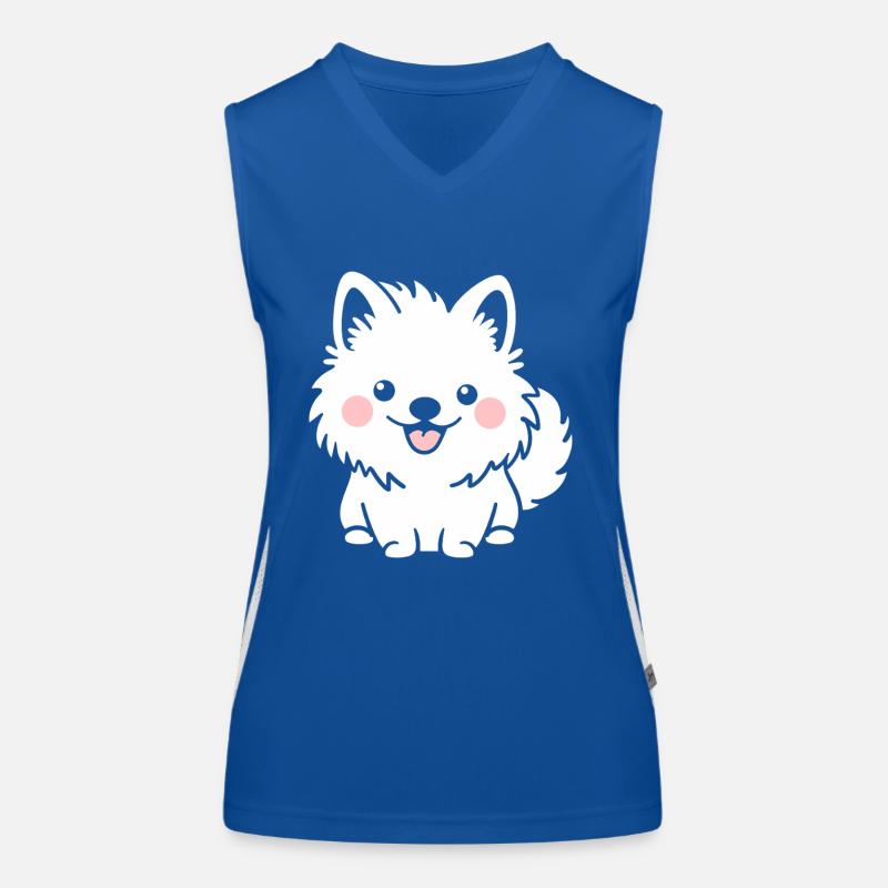 Pomsky Funktionelles Kontrast-Tank Top für Frauen