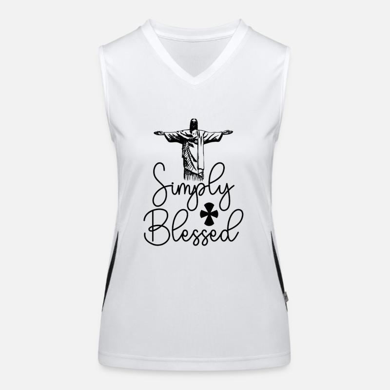 Simplement béni Débardeur respirant contrasté Femme