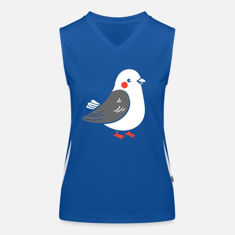 Taube Funktionelles Kontrast-Tank Top für Frauen