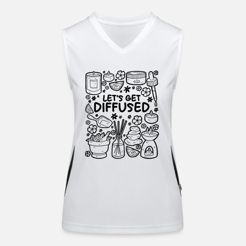Let's Get Diffused – Entspannung & ätherische Öle Funktionelles Kontrast-Tank Top für Frauen
