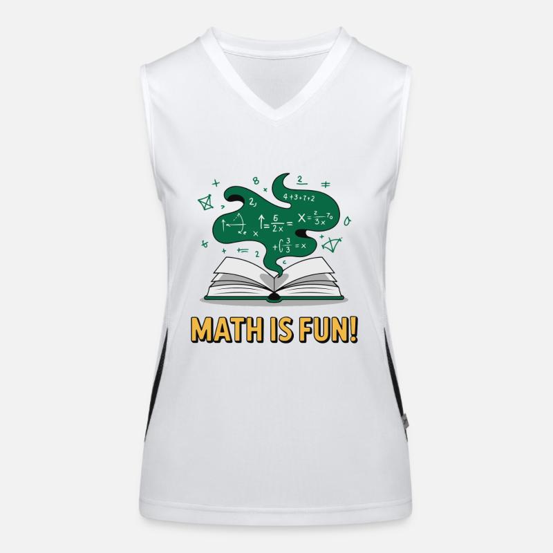 MATHEMATIK Funktionelles Kontrast-Tank Top für Frauen