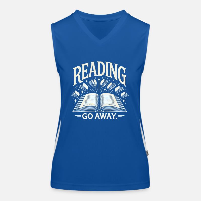 Lesen. Gehen Sie weg. Funktionelles Kontrast-Tank Top für Frauen