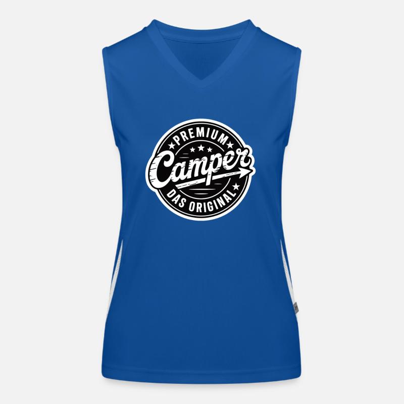 Premium Camper Funktionelles Kontrast-Tank Top für Frauen