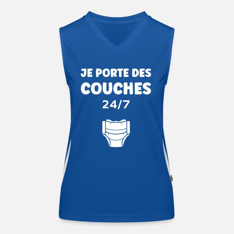 Couches Débardeur respirant contrasté Femme