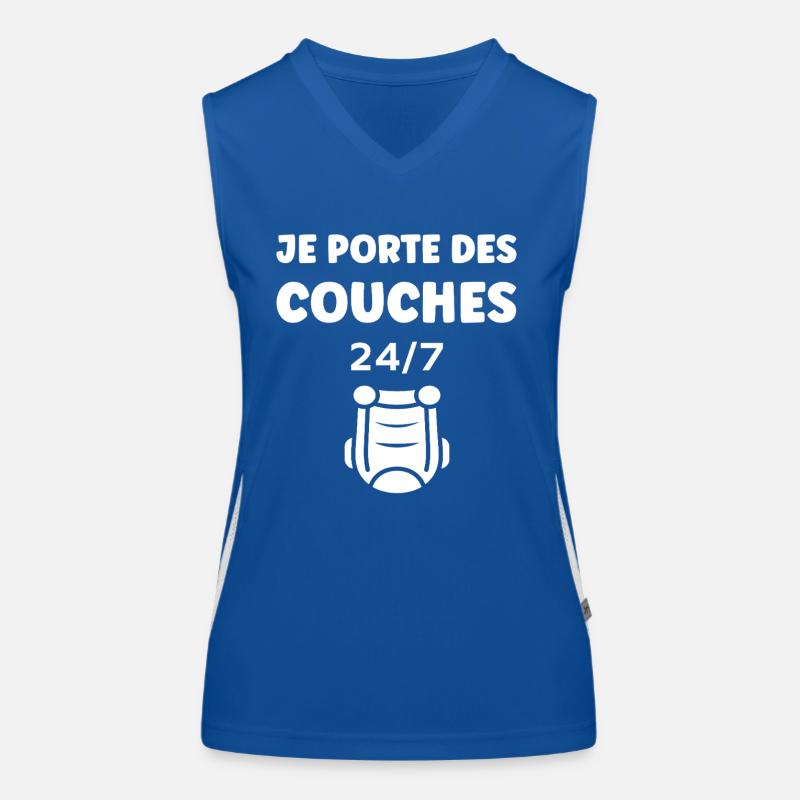 Couches Débardeur respirant contrasté Femme