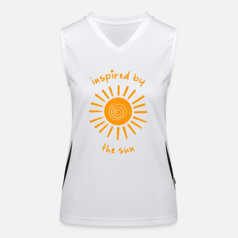 inspired by the sun Women's Functional Contrast Tank Top