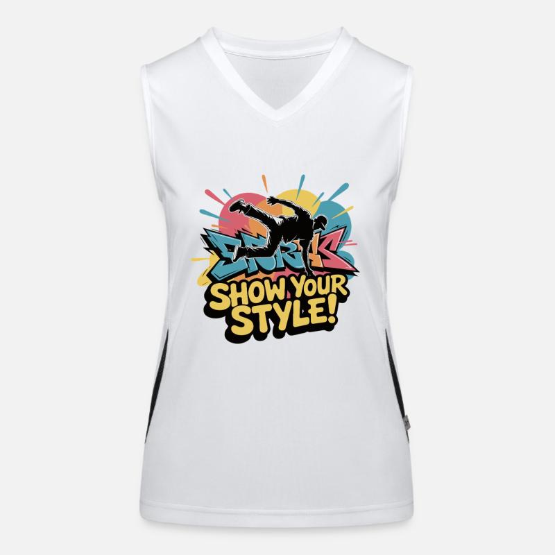 BREAKDANCER Funktionelles Kontrast-Tank Top für Frauen