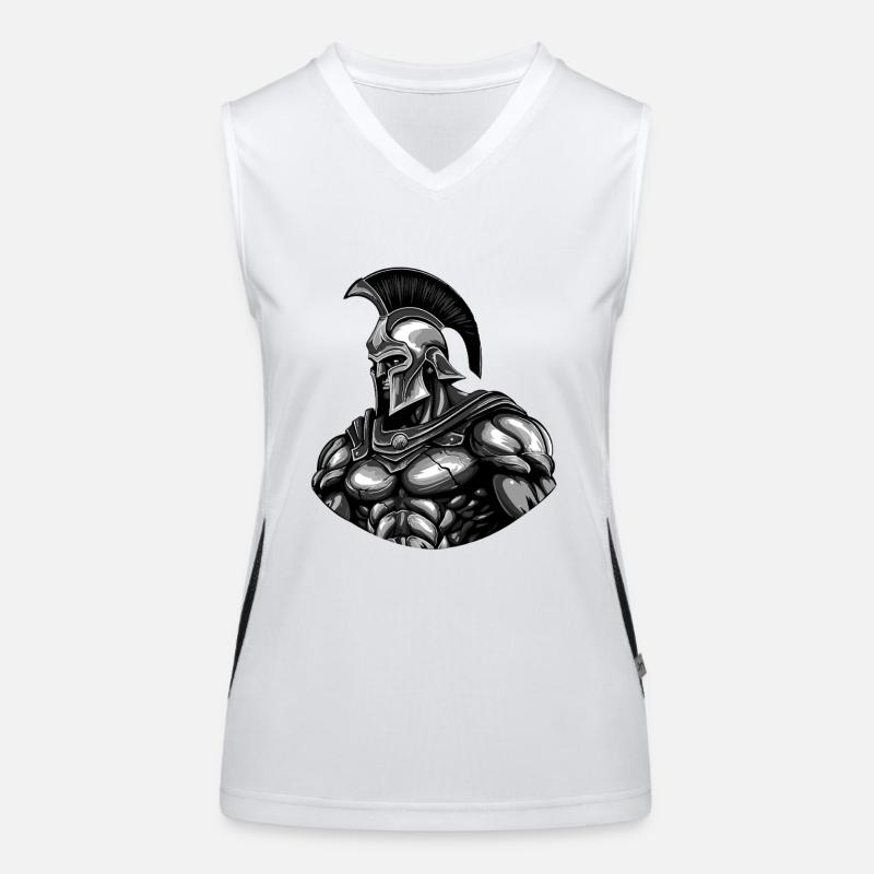 Spartaner Gladiator Funktionelles Kontrast-Tank Top für Frauen