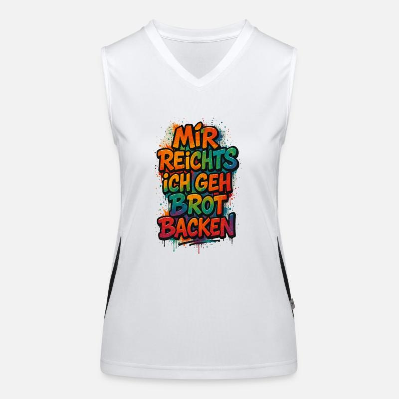 I've had enough, I'm going to bake bread Women's Functional Contrast Tank Top