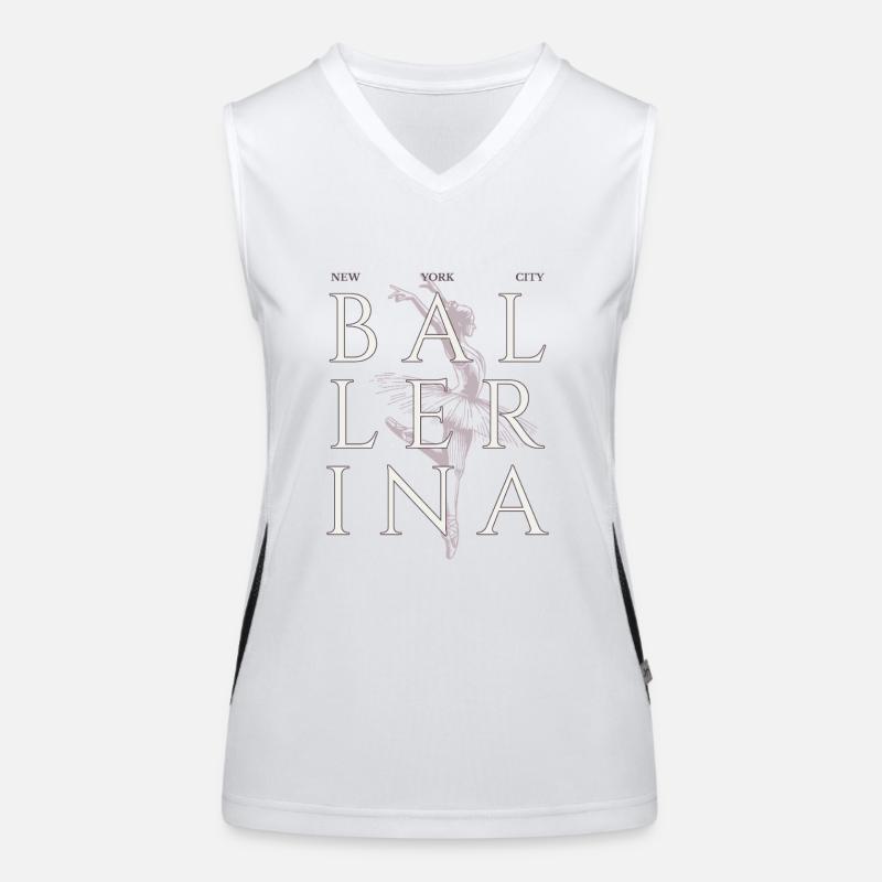 Ballerina Dance Dancer Gift Women's Functional Contrast Tank Top