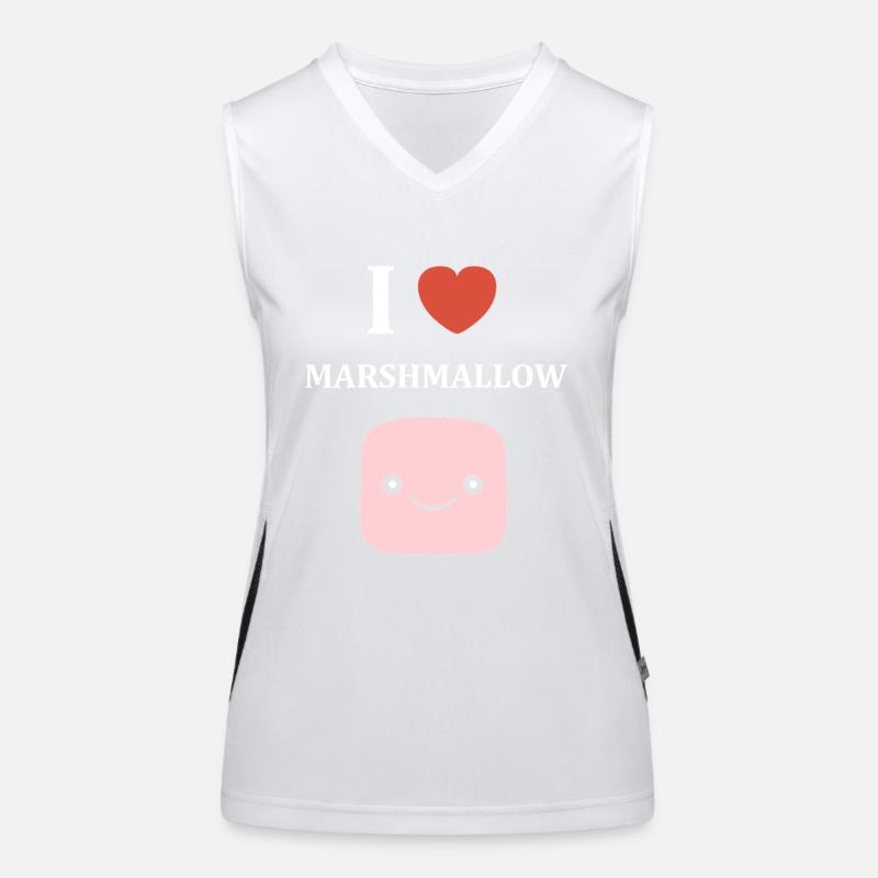marshmallow Débardeur respirant contrasté Femme